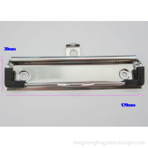 Factory Supply Stationery Used Checkered Finished Metal Board Clip